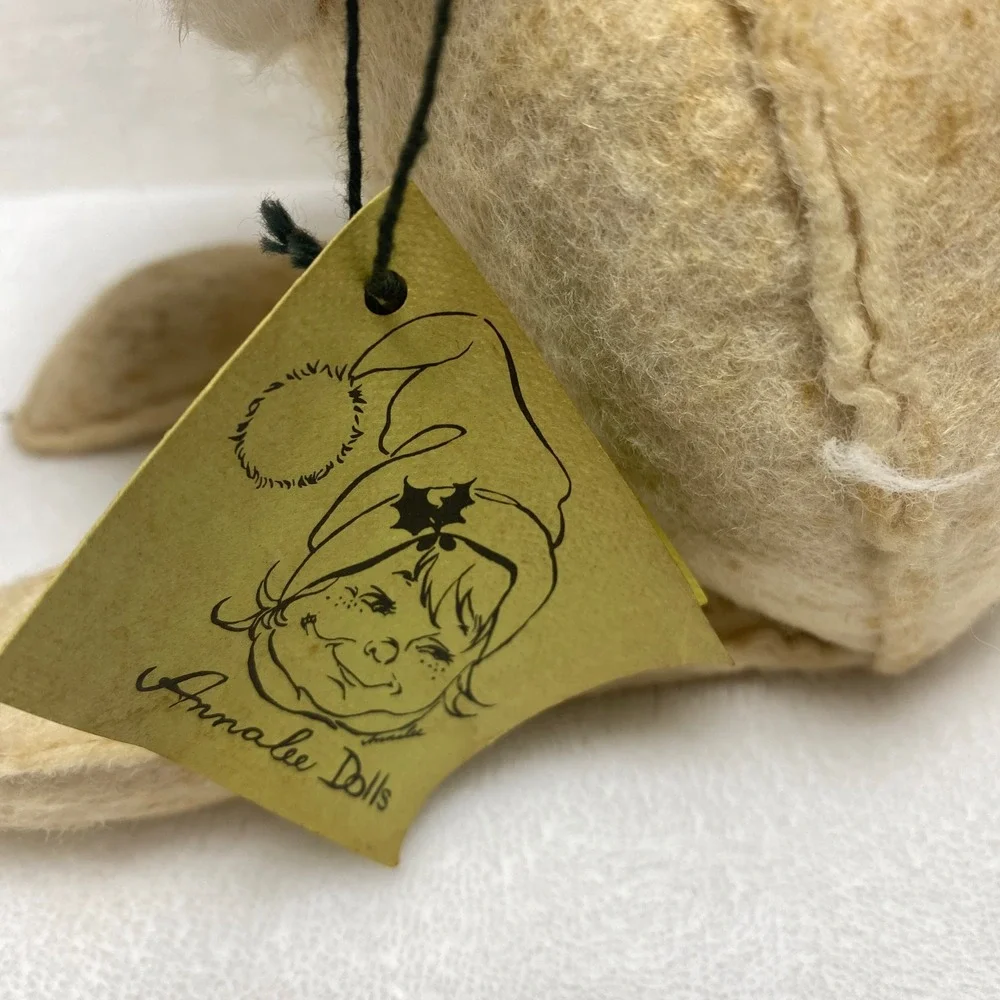 Annalee Handmade Felted Wool Bunny Rabbit Folk Art Christmas *Read AS IS‎